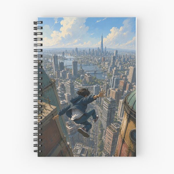 Item preview, Skyline Leap Over the City designed and sold by NordenPosters.