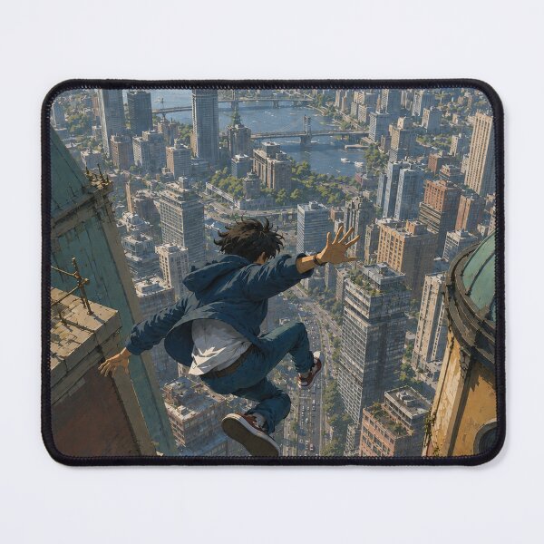 Item preview, Skyline Leap Over the City designed and sold by NordenPosters.