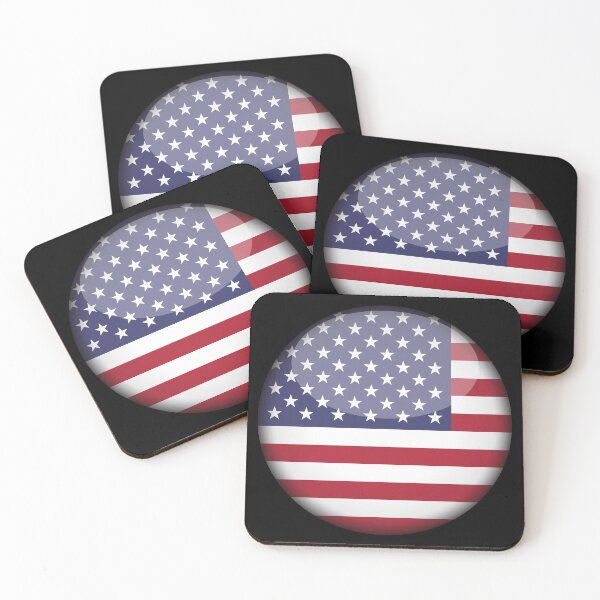 Item preview, United States 3D Round Flag American Pride USA Design designed and sold by yazdogs.