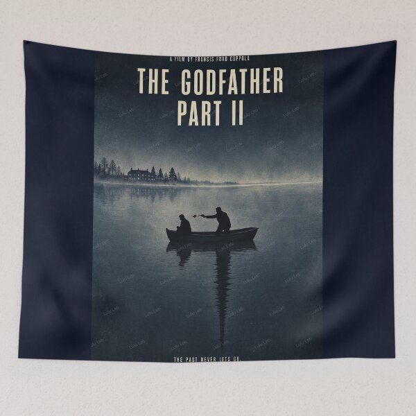 Item preview, No004 My Godfather II Minimal Movie Poster designed and sold by LuluLeb.