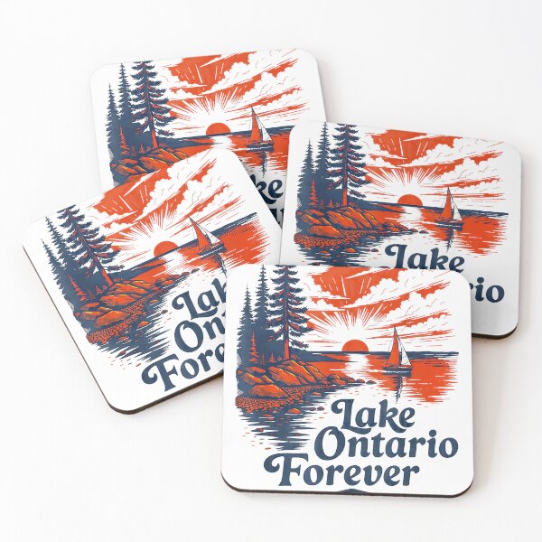Item preview, Sailboats Retro Sunset Great Lakes Arts designed and sold by MathiasFuchs.