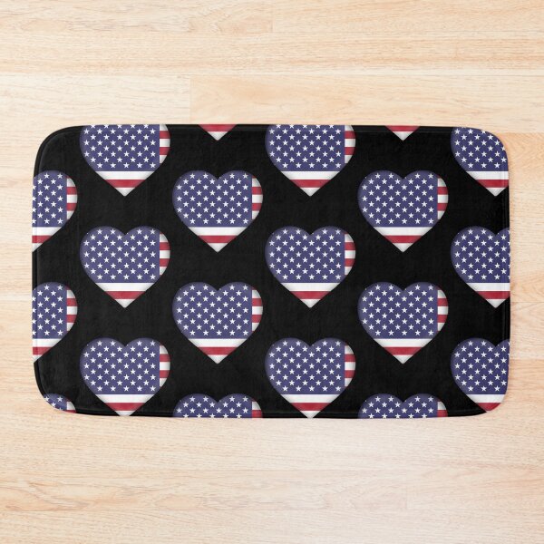 Item preview, United States Flag Heart 3D American Love Gift Design designed and sold by yazdogs.