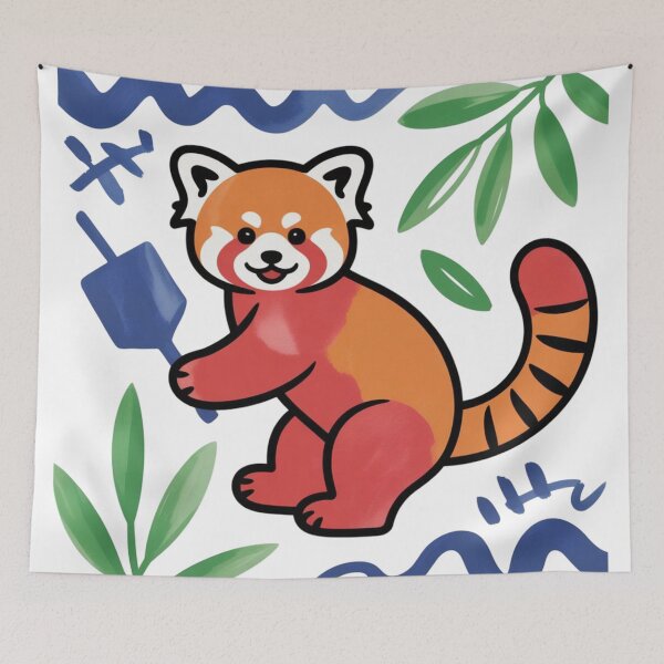 Item preview, Lindo panda rojo designed and sold by 123ks.