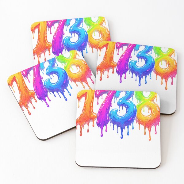 Item preview, Arts Colorfulls Number 1738 Drippy Numbers Meme  designed and sold by MathiasFuchs.