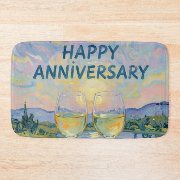 Item preview, Happy Anniversary – Romantic Wine Celebration designed and sold by Nomad-Maynard.