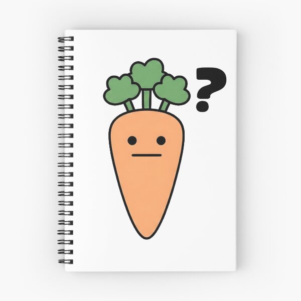 Item preview, cute confused carrot designed and sold by Rockveil Co..