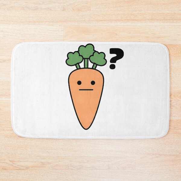 Item preview, cute confused carrot designed and sold by Rockveil Co..