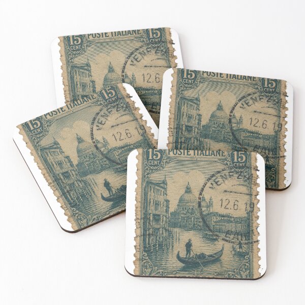 Item preview, Vintage Venezia Postage Stamp – Antique Venice Italy Travel Illustration. designed and sold by Neuro Muse Studio.