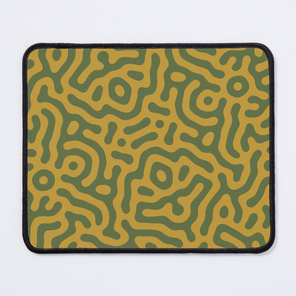 Item preview, Organic Turing Pattern Earthy Olive and Gold Maze designed and sold by GraymanGraphic.