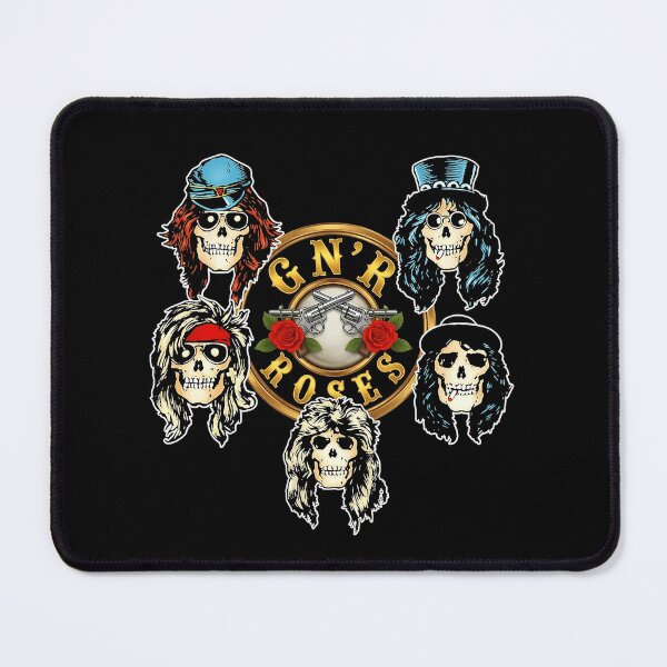 Item preview, GNR Cross Skull Faces Classic Rock Emblem designed and sold by RunolfsdottirEs.