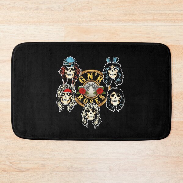 Item preview, GNR Cross Skull Faces Classic Rock Emblem designed and sold by RunolfsdottirEs.