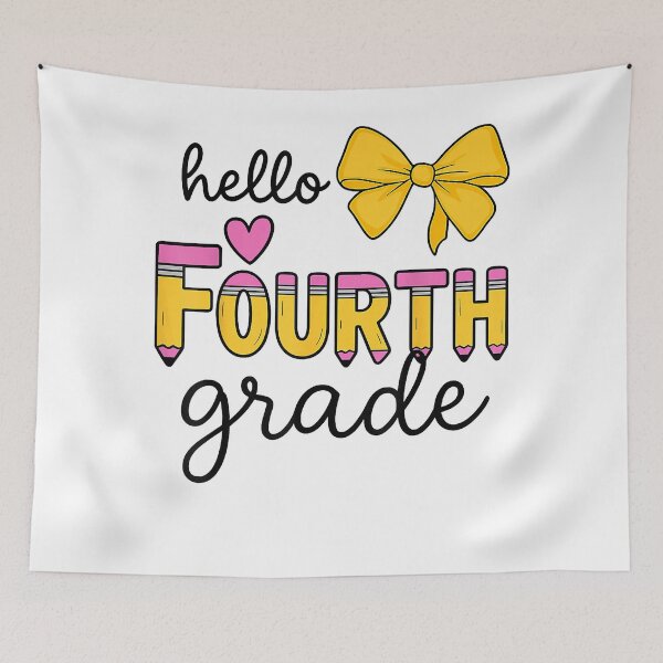 Item preview, Hello 4th Grade for Girls Boys Cute Back to School Pencil  designed and sold by MathiasFuchs.