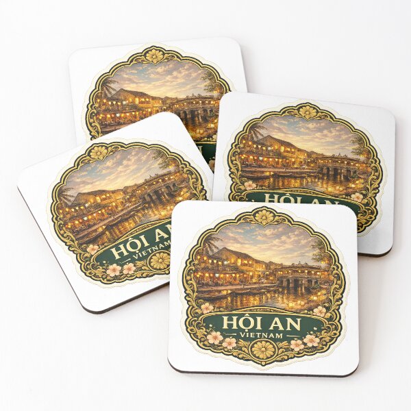 Item preview, Hoi An Vietnam – Lanterns, Riverside Old Town & Vintage Travel Art designed and sold by ChicClicker.