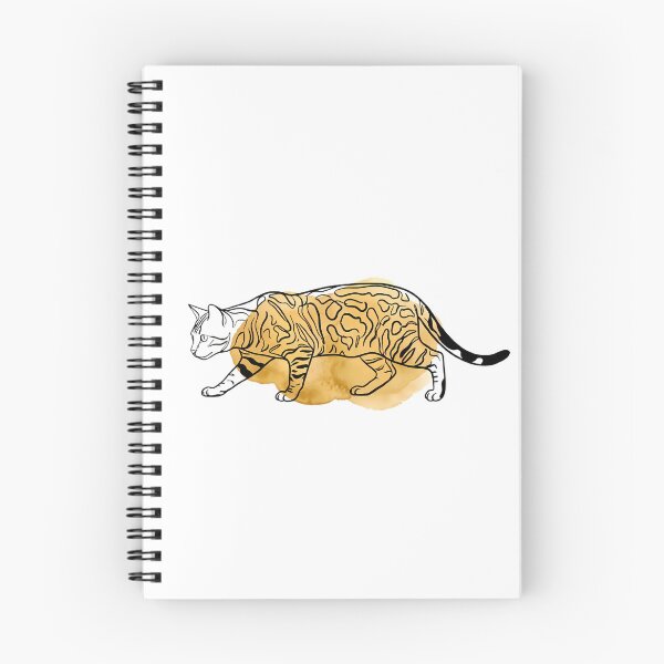 Item preview, Bengal Cat Boho Line Art Spotted Cat Lover Gift designed and sold by GTFullShop.