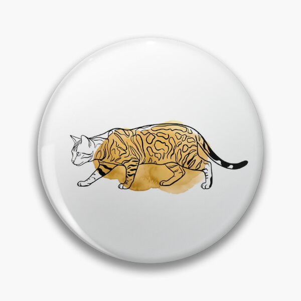 Item preview, Bengal Cat Boho Line Art Spotted Cat Lover Gift designed and sold by GTFullShop.
