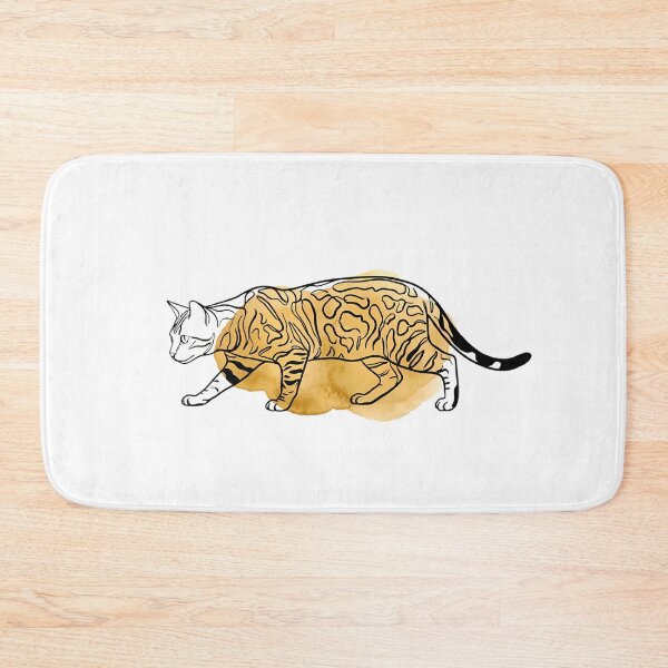 Item preview, Bengal Cat Boho Line Art Spotted Cat Lover Gift designed and sold by GTFullShop.