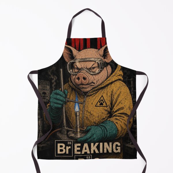 Item preview, Oink My Name - Breaking Pig Chemist - Funny Toxic Pig Lab Art designed and sold by BRTHRCNK01.