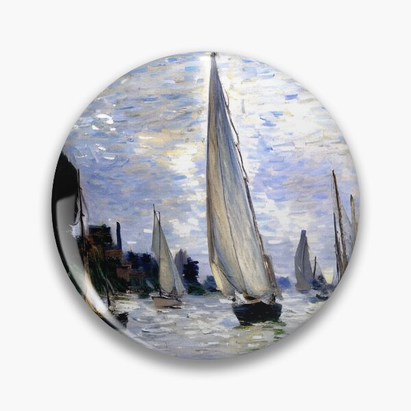 Item preview, The Boats, Regatta at Argenteuil: A Sunlit Impressionist Scene of Sailing designed and sold by artdesignsnow.