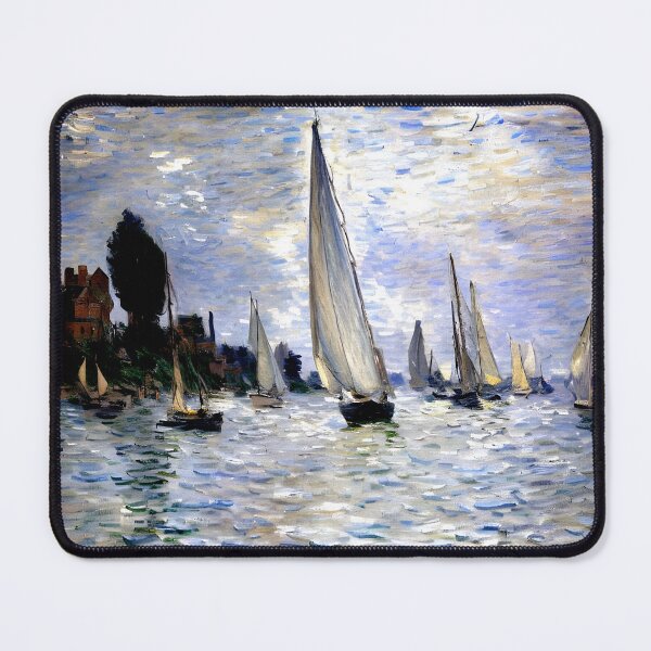 Item preview, The Boats, Regatta at Argenteuil: A Sunlit Impressionist Scene of Sailing designed and sold by artdesignsnow.