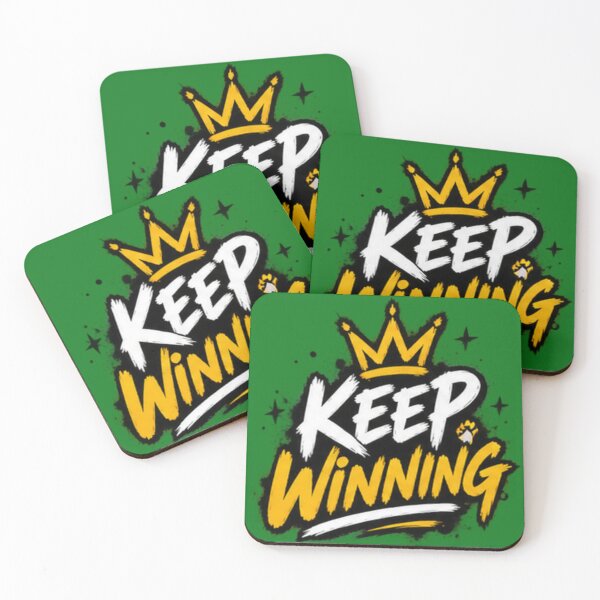 Artikelvorschau, Keep Winning – Bold Motivational Streetwear Typography T-Shirt entworfen und verkauft von VasiArtLab.