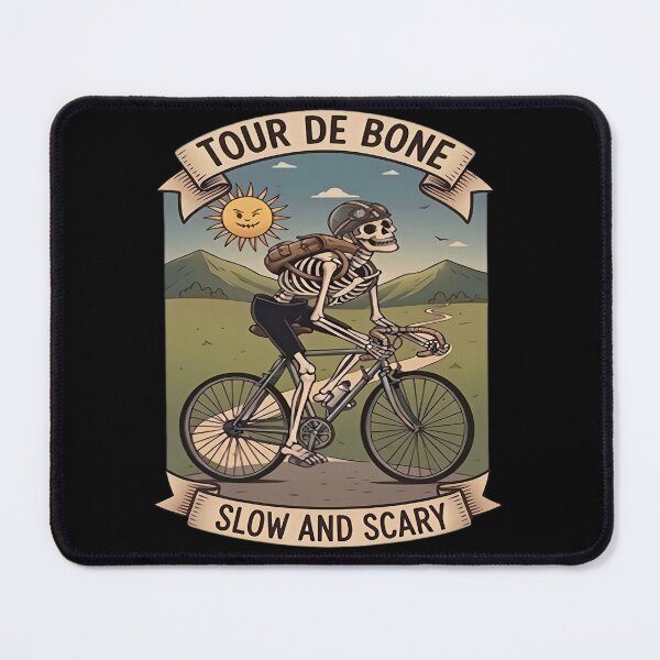 Item preview, Tour De Bone - Slow And Scary Skeleton Cyclist designed and sold by Stefanrajzer.