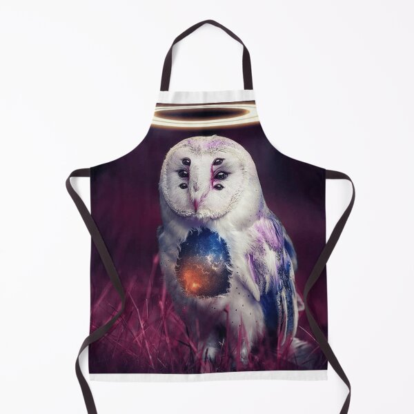 Item preview, Mystical Four Eyed Owl – Surreal Cosmic Art designed and sold by Bathu Designs.
