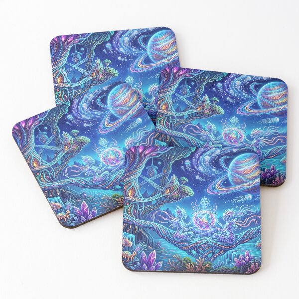 Item preview, Fantasy cosmic underwater world designed and sold by Agnisherl.