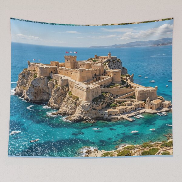 Item preview, Fortress Island in Clear Blue Mediterranean Sea designed and sold by Solomon-Ent-144.