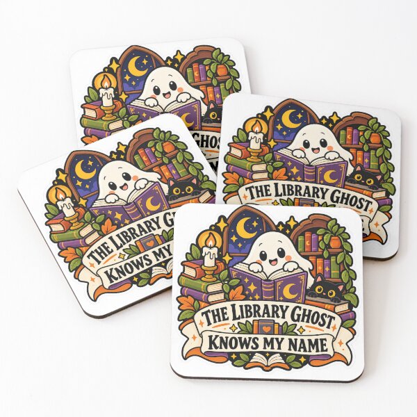 Item preview, The Library Ghost Knows My Name designed and sold by supertae.