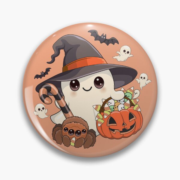 Item preview, Cute Halloween Ghost Kawaii Style designed and sold by BluedarkArt.