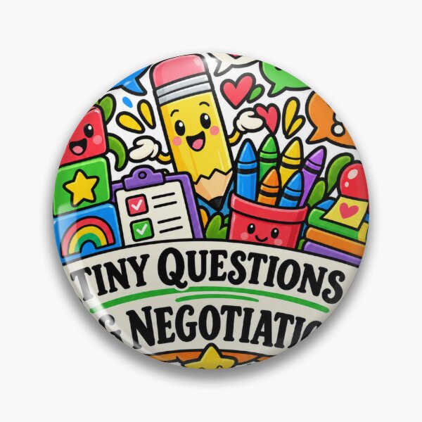 Item preview, Tiny Questions Big Negotiations Preschool Teacher designed and sold by supertae.