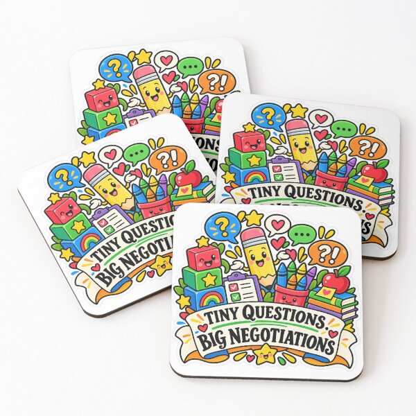Item preview, Tiny Questions Big Negotiations Preschool Teacher designed and sold by supertae.