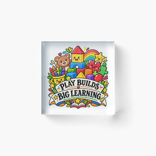 Item preview, Play Builds Big Learning Preschool Teacher designed and sold by supertae.