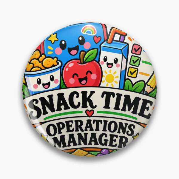 Item preview, Snack Time Operations Manager Preschool Teacher designed and sold by supertae.
