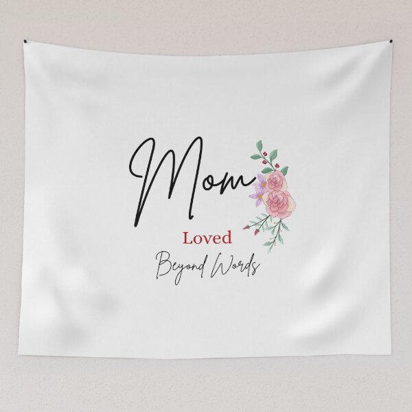 Item preview, Mom Loved Beyond Words | Heartfelt Mother's Day Gift designed and sold by FlareCraftStudio.