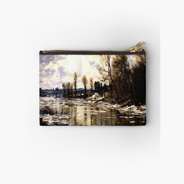 Item preview, The Break-Up of the Ice: A Luminous Impressionist Study of Melting River Ice designed and sold by artdesignsnow.