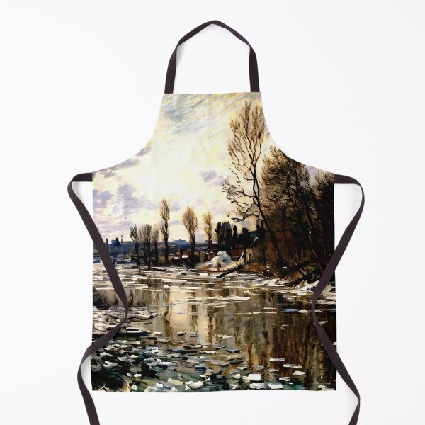 Item preview, The Break-Up of the Ice: A Luminous Impressionist Study of Melting River Ice designed and sold by artdesignsnow.