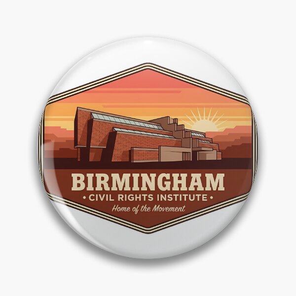 Item preview, Birmingham Civil Rights Institute Museum Architecture Sticker designed and sold by DetourDgn.