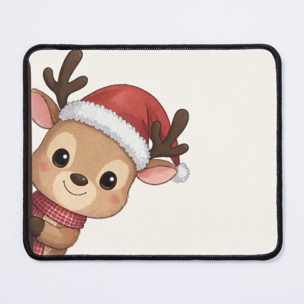 Item preview, Cute Christmas Reindeer Peeking designed and sold by jo-e-basta.