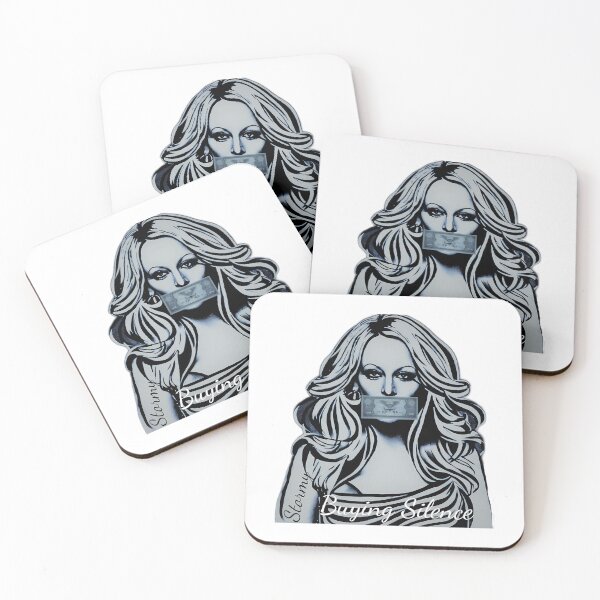 Item preview, Stormy Daniels - Buying Silence Blue Black Portrait designed and sold by kritis-perling.