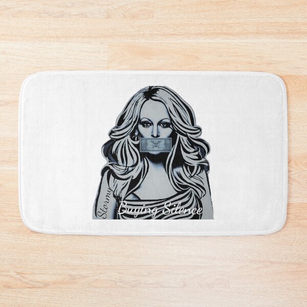 Item preview, Stormy Daniels - Buying Silence Blue Black Portrait designed and sold by kritis-perling.