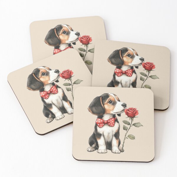 Item preview, Cute American Foxhound Love designed and sold by Erika Kaisersot.
