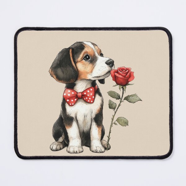 Item preview, Cute American Foxhound Love designed and sold by Erika Kaisersot.