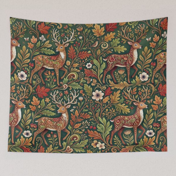 Item preview, Autumnal deer ornamentation designed and sold by Sigtrix.