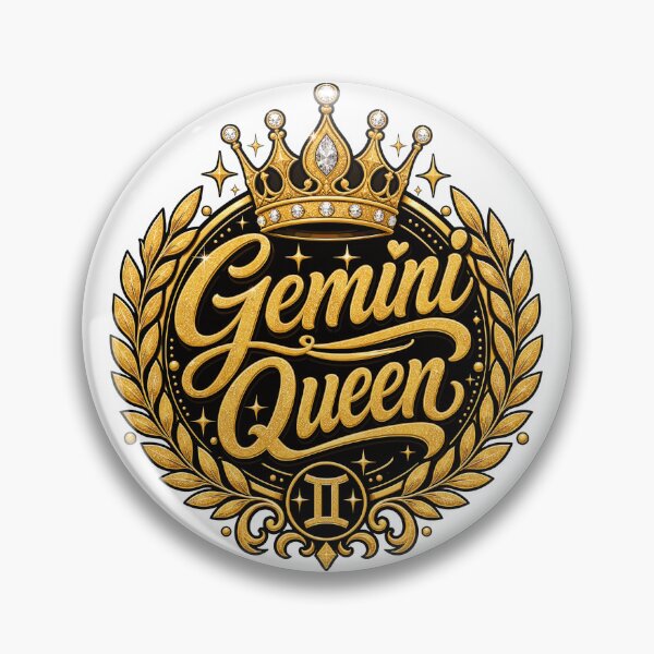 Item preview, Gemini Queen | Gold Crown Zodiac | Gemini Birthday designed and sold by ZIGLWORKS.