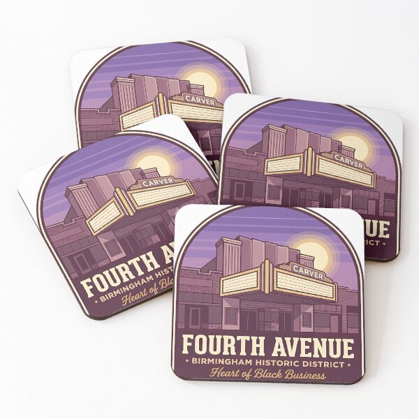 Item preview, Fourth Avenue Historic District Birmingham Marquee Sticker designed and sold by DetourDgn.