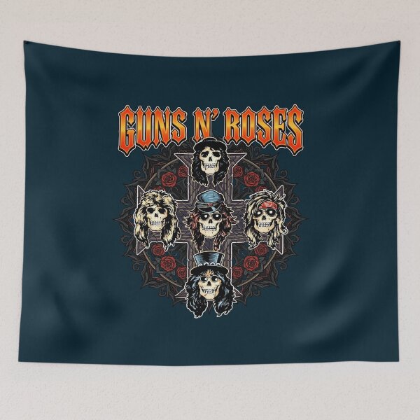 Item preview, Guns N' Roses Skull Faces Rose Wreath Design designed and sold by GoyetteTravon.