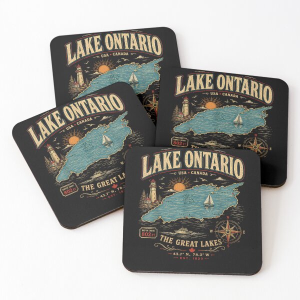 Artikelvorschau, Retro-Stil Vintage See Ontario entworfen und verkauft von Juansustait.