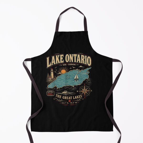 Item preview, CRetro Style Vintage Lake Ontario designed and sold by Juansustait.
