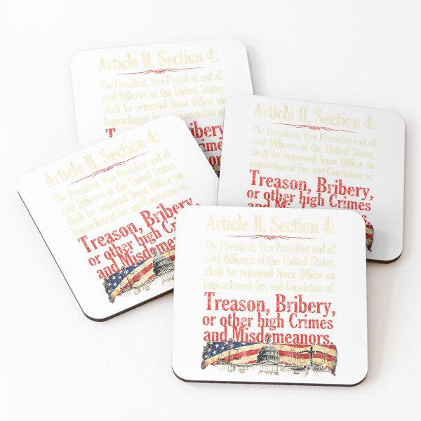 Item preview, Article II Section 4 US Constitution Impeachment Clause Vintage designed and sold by JapanAnimeSH1.